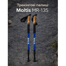 Палки для скандинавской ходьбы Moltis Relax MR-135 blue  Antishock Original скандинавские палки