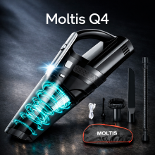 Автомобильный пылесос Moltis Q4, 120W беспроводной из ABS пластик чёрный 10003