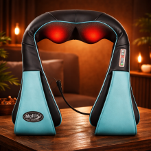 Массажёр роликовый Moltis MRAT-743 для всего тела с подогревом Relax Also Today цвет-черный/голубой, удобная сумка для хранения, 6 кнопок управления 10034 Массажёр роликовый Moltis MRAT-743 для всего тела с подогревом Relax Also Today цвет-черный/голубой, удобная сумка для хранения, 6 кнопок управления 10034