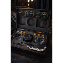 Подарочный набор для виски с электрическим смокером Moltis — 2 стакана Quadro, охлаждающие металлические кубики и щепа (MSN-1001) Подарочный набор для виски с электрическим смокером Moltis — 2 стакана Quadro, охлаждающие металлические кубики и щепа (MSN-1001)