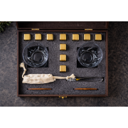 Подарочный набор для виски Moltis Premium MR-2002 — 2 стакана + охлаждающие кубики 10083