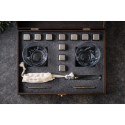 Подарочный набор для виски Moltis Premium MR-2001 — 2 стакана + охлаждающие кубики 10082