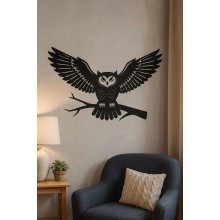 Картина панно “Сова” — стильный декор для современного интерьера, настенное панно