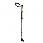 Треккинговая палка Moltis Relax 124 Antishock LUX Black – телескопическая алюминиевая палка для походов и скандинавской ходьбы (1 шт.)