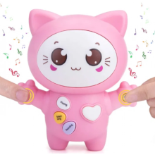 Интерактивная музыкальная игрушка Котенок Link link Cat KarakUli Baby (709E pink)