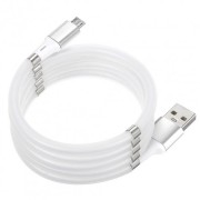 Data-кабель E-Cable Magnetic Absorption Micro-USB 1 м White