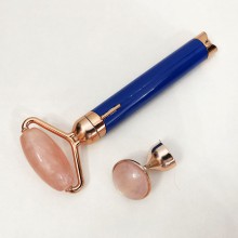 Электрический ролик - массажер для лица Flawless Micro Vibrating New в синем цвете