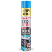 Полироль пластика CarLife Cockpit Cleaner EXTRA MAT кокос CF777 750мл