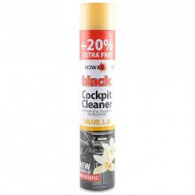 Полироль пластика NOWAX Black Cockpit Cleaner ваниль NX00701 750мл