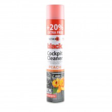 Полироль пластика NOWAX Black Cockpit Cleaner персик NX00706 750мл