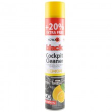 Полироль пластика NOWAX Black Cockpit Cleaner лимон NX00702 750мл