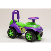 Машинка толокар Active Baby, из пластика фиолетово-зеленый  (117904)