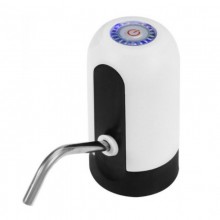 Помпа Water для питьевой воды, Dispenser EL-1014 аккумуляторная на бутыль белый с черным (Ave-30056)
