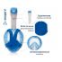 Маска для плавания Seagard Easybreath-II полнолицевая с креплением для камеры L/XL Синий Original