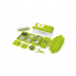 Овощерезка ручная Nicer Dicer Plus с прозрачным контейнером и пластика Maestro, цвет-салатовый.