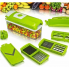 Овощерезка ручная Nicer Dicer Plus с прозрачным контейнером и пластика Maestro, цвет-салатовый.