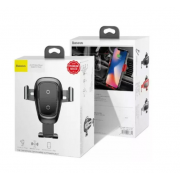 Беспроводное зарядное устройство UNI Baseus Wireless Charger Gravity Car Mount（osculum type ）Black