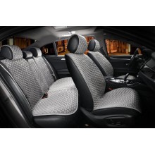 Накидки Elegant на сиденья автомобиля, модель Palermo "Ромб" 2+2 п-к с подголовниками серые (EL 700 103) Накидки Elegant на сиденья автомобиля, модель Palermo "Ромб" 2+2 п-к с подголовниками серые (EL 700 103)