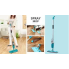 Универсальная швабра Healthy с распылителем  Spray Mop с алюминия-пластика и микрофибра,  цвет-бирюзовый.