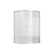 Душевая кабина Lidz Wieza SC80x80.SAT.MID.L, стекло Linie 4 мм без поддона