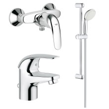 Набор смесителей для душа и ванной 3 в 1 Grohe Euroeco 123232S