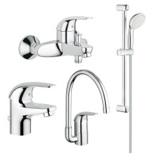 Набор смесителей 4  в 1 Grohe Euroeco 123242K (23262000+32743000+27598001+32752000)