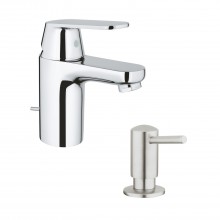 Набор Grohe смеситель для раковины Eurosmart Cosmopolitan 32825000 + дозатор для моющего средства Contemporary 40536DC0 Набор Grohe смеситель для раковины Eurosmart Cosmopolitan 32825000 + дозатор для моющего средства Contemporary 40536DC0
