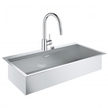 Набор Grohe мойка кухонная K800 31586SD0 + смеситель Eurosmart Cosmopolitan 31481001 Набор Grohe мойка кухонная K800 31586SD0 + смеситель Eurosmart Cosmopolitan 31481001