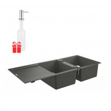 Набор Grohe мойка кухонная K500 31647AT0 + дозатор для моющего средства Contemporary 40536000 Набор Grohe мойка кухонная K500 31647AT0 + дозатор для моющего средства Contemporary 40536000