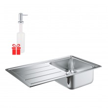 Набор Grohe мойка кухонная K500 31571SD0 + дозатор для моющего средства Contemporary 40536000 Набор Grohe мойка кухонная K500 31571SD0 + дозатор для моющего средства Contemporary 40536000