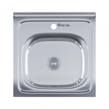 Накладная квадратная кухонная мойка Imperial 5050 Polish (IMP505006POL) Нержавеющая сталь (500X500 ММ), ГЛЯНЕЦ