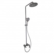 Душевая система универсальная Qtap Slavonice на три потребителя (с изливом) QTSLA111GMB45910 Gunmetal Black PVD Душевая система универсальная Qtap Slavonice на три потребителя (с изливом) QTSLA111GMB45910 Gunmetal Black PVD