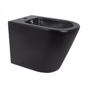 Биде напольное Qtap Scorpio 530x360x395 Matt black QT14441003CMB