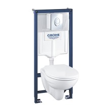 Инсталляция с унитазом Grohe Solido Compact комплект 4 в 1 39400000