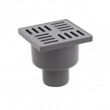Трап ANIplast с вертикальным выпуском 50 мм, с нержавеющей решеткой 10х10 см TQ5202EU