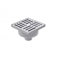 Трап ANIplast с вертикальным выпуском 50 мм, с нержавеющей решеткой 15х15 см TA5212EU