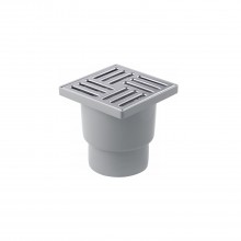 Трап ANIplast с вертикальным выпуском 110 мм, с нержавеющей решеткой 15х15 см TА1212EU