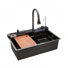 Кухонная мойка Kroner KRP Schwarze - SET7546ARTHM PVD (3.0/0.8 мм) Кухонная мойка Kroner KRP Schwarze - SET7546ARTHM PVD (3.0/0.8 мм)