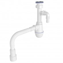 Сифон для раковины ANIplast с резьбовым выпуском 64 мм и отводом для стиральной машины C1315EU Сифон для раковины ANIplast с резьбовым выпуском 64 мм и отводом для стиральной машины C1315EU