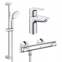 Набор смесителей 2 в 1 для ванной комнаты Grohe QuickFix StartEdge M-Size UA202503TE Набор смесителей 2 в 1 для ванной комнаты Grohe QuickFix StartEdge M-Size UA202503TE