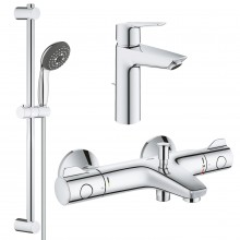 Набор смесителей 3 в 1 для ванной комнаты Grohe QuickFix Start S-Size UA202304TS
