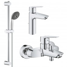 Набор смесителей 3 в 1 для ванной комнаты Grohe QuickFix Start M-Size UA202301MQ