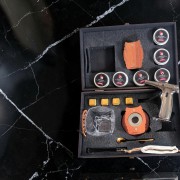 Смокер бочечка для напоїв із келихом і пальником дерев'яна коробка SMN-4123