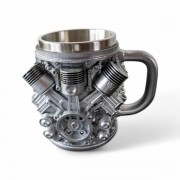 Кружка-двигатель V8 металлический вид подарок автолюбителю 27