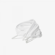 БЕЛЫЕ ЭЛАСТИЧЕСКИЕ ШНУРКИ С ФИКСАТОРОМ БЕЗ ЗАВЯЗОК 1 м