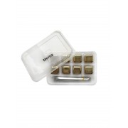 Кубики металлические для виски Moltis Whiskey Stones Gold 8 шт для других напитков + щипцы