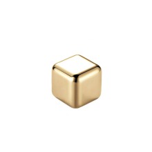 Кубики для виски и других напитков металлические Золото Whiskey Stones Gold 1 шт